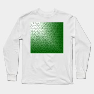 Glass broken green Effect Long Sleeve T-Shirt